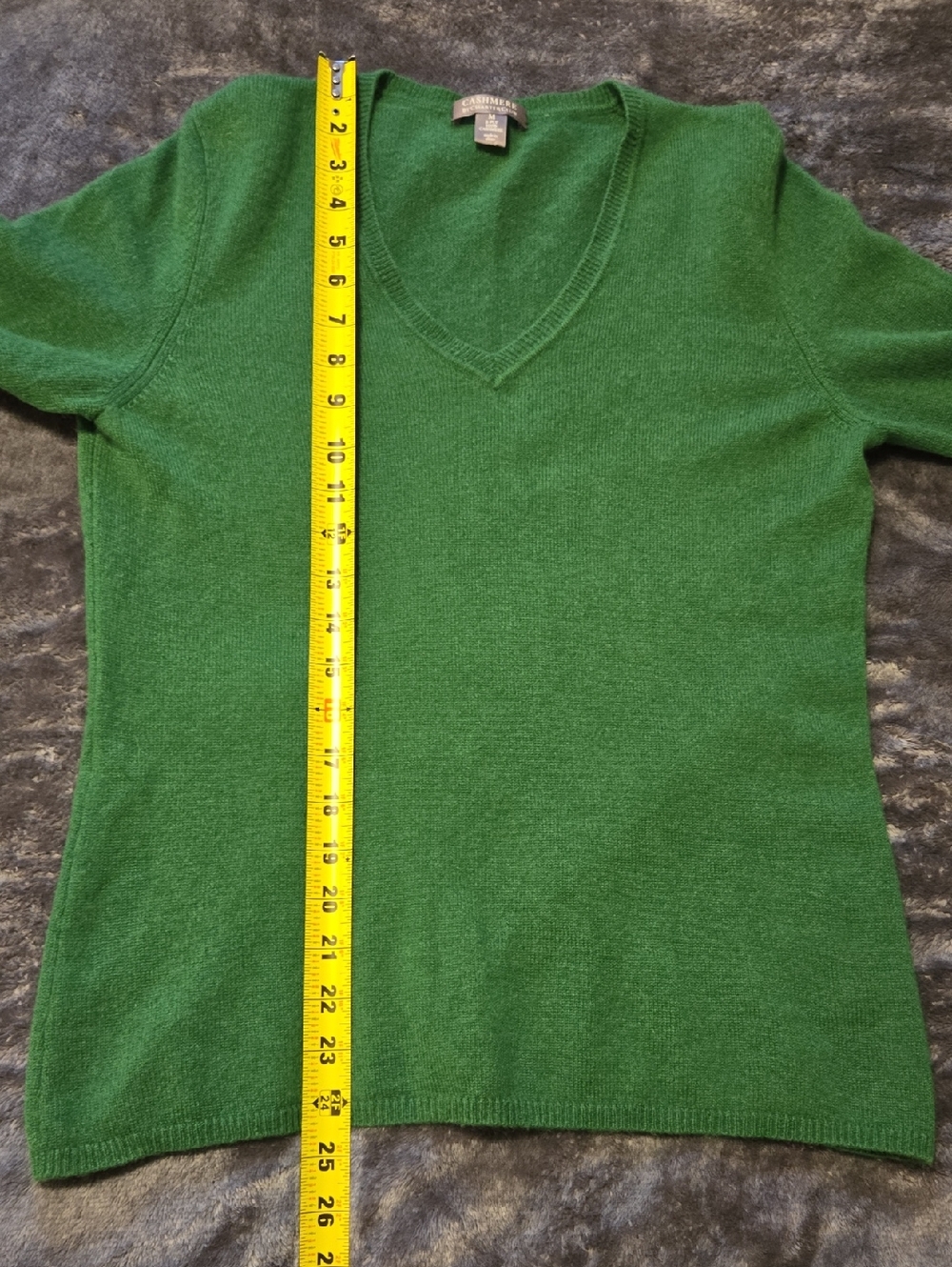 Cashmere Green Sweater 2 Ply Great Condition - Picture 7 of 10